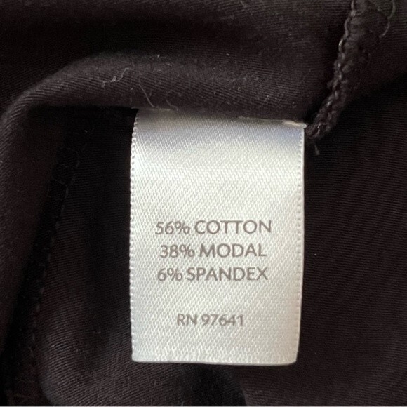 J. JILL DRESS SIZE XL BLACK COTTON STRETCH LONG SLEEVE ROLL CUFF - Picture 7 of 7